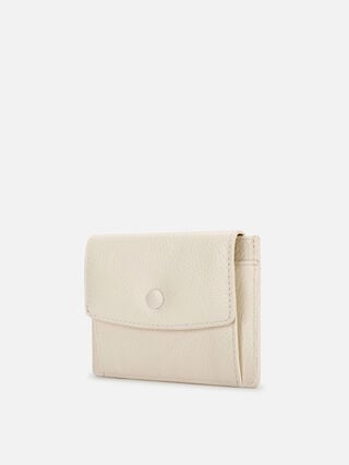 Wisp Leather Card Holder - Off-White