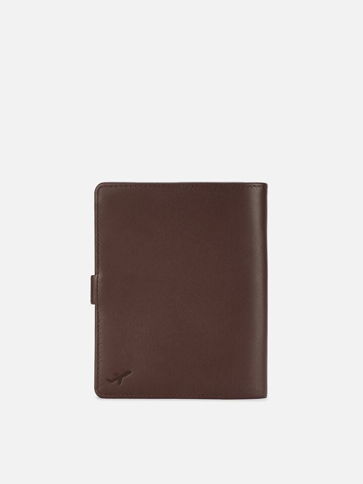 Atlas Leather Passport Holder - Hot Chocolate