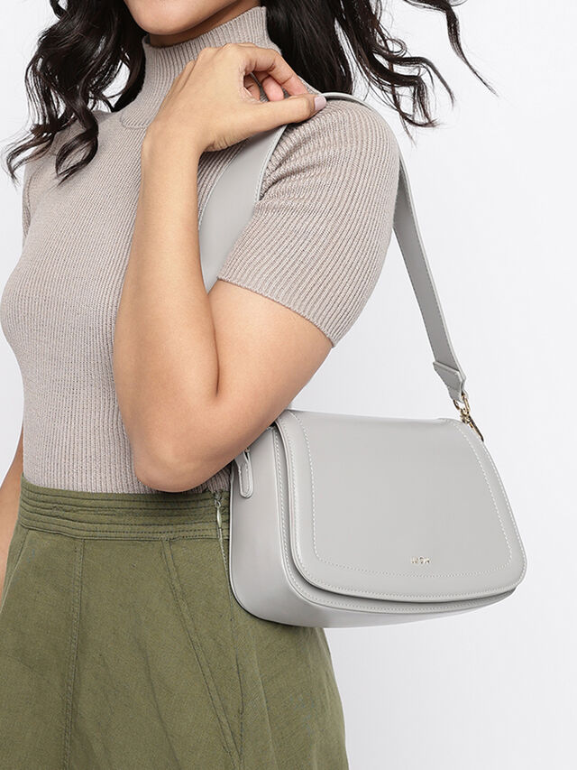 Sophie Shoulder Bag - Circular Grey