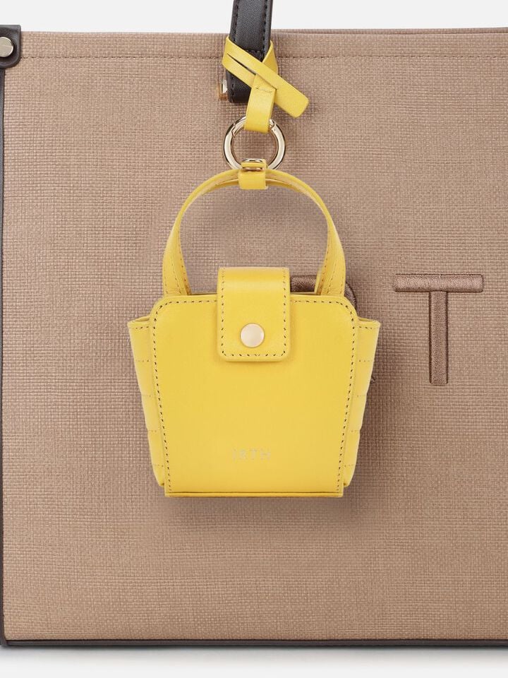 Meg Miniature Leather Handheld - Yellow