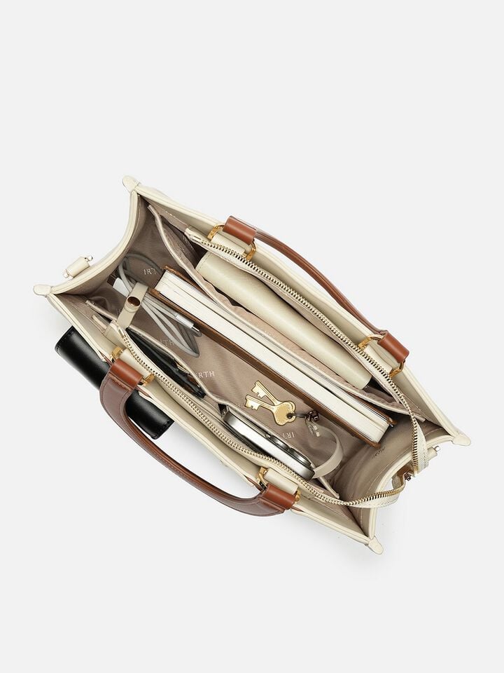 Roxanne Colour-Block Handheld - Off-White 