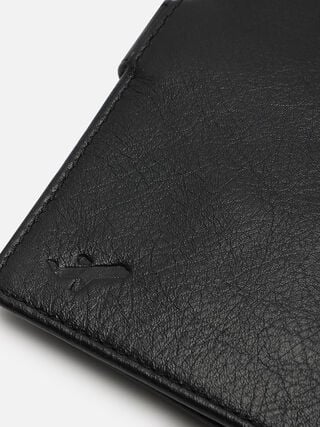 Atlas Leather Passport Holder - Black