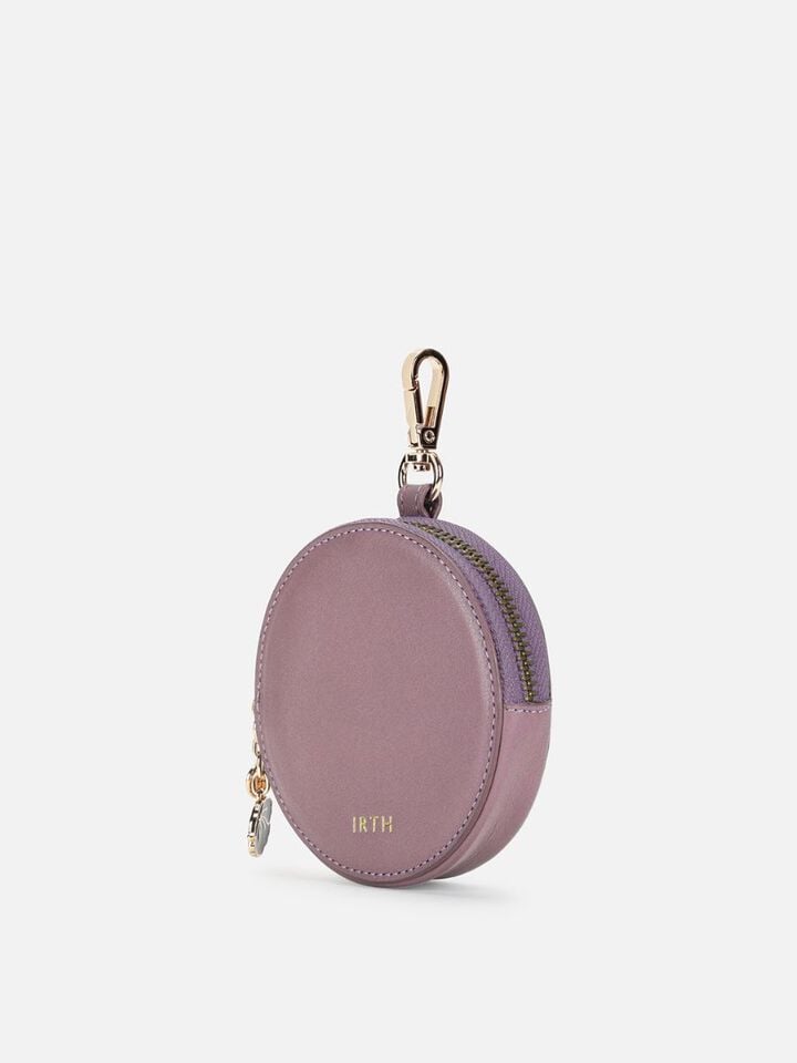 Chime Leather Coin Pouch - Grape