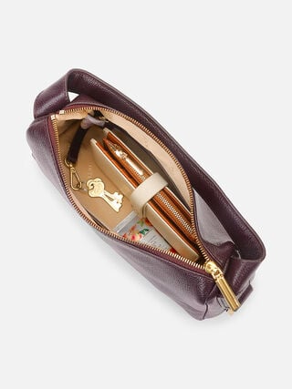 Loren Leather Handheld - Plum