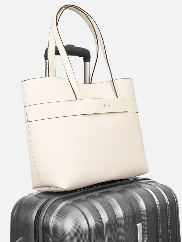 Delight in White Tote