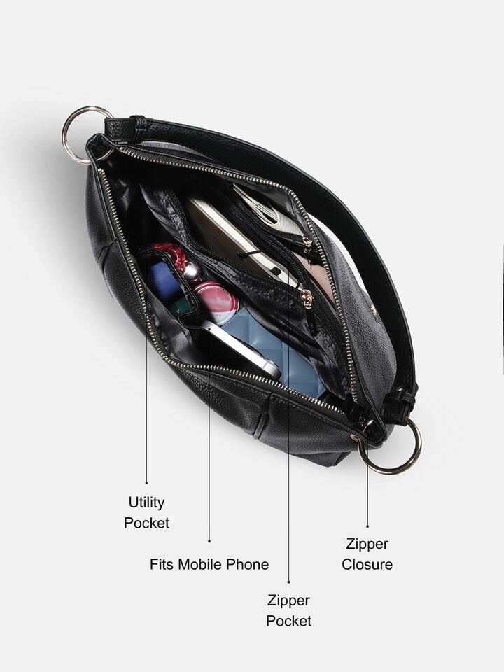 Quinn Shoulder Bag - Black