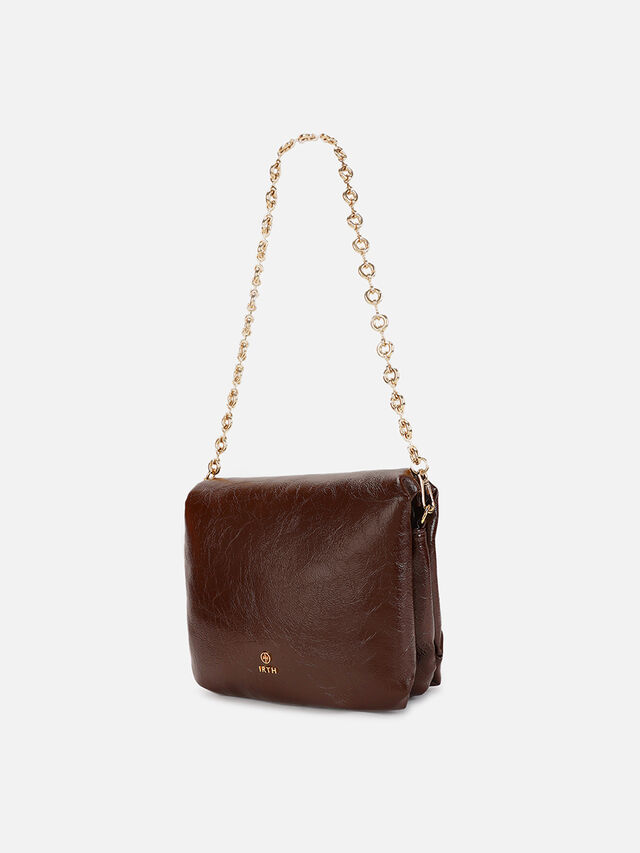 Veronica Clutch Medium - Brown