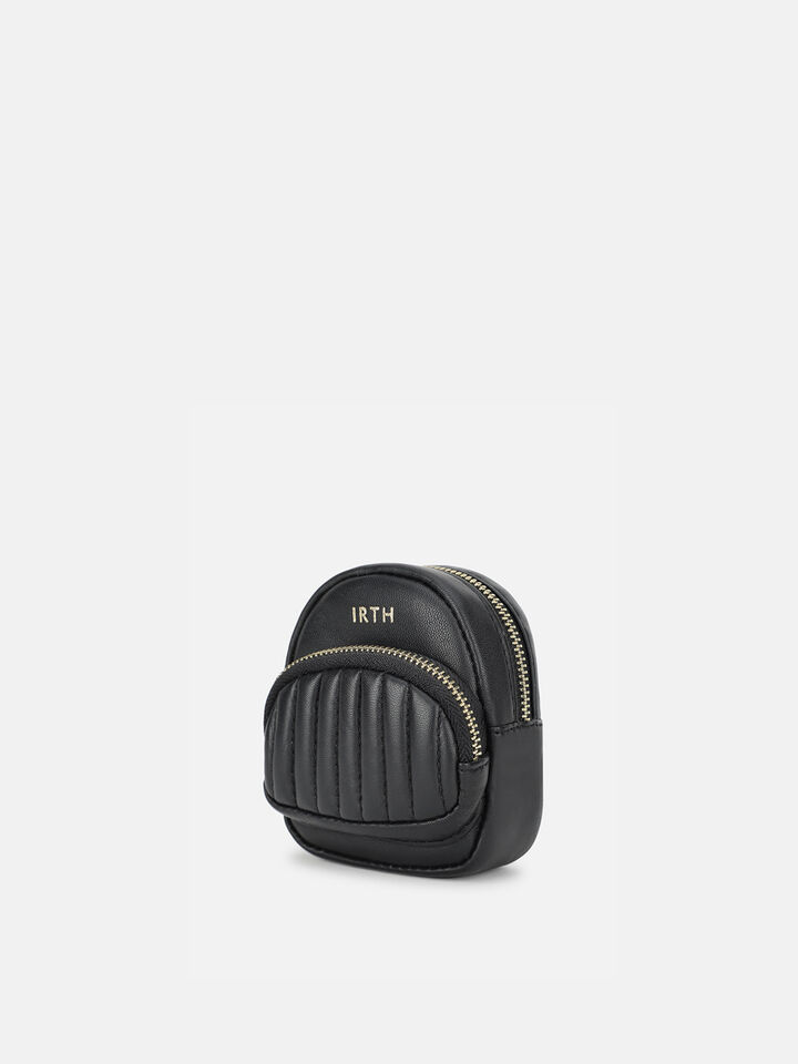 Jo Leather Miniature Backpack - Black