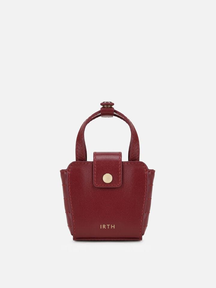 Meg Miniature Leather Handheld - Cherry