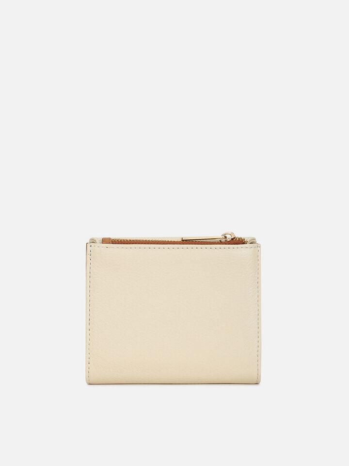 Ryan Leather Wallet Small - Off-White