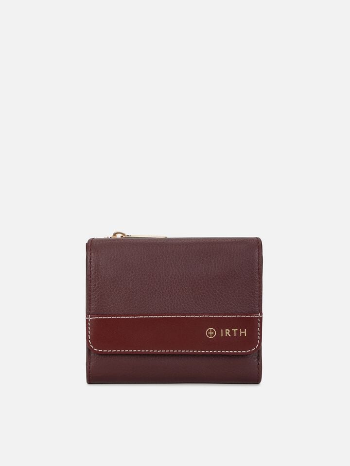 Ryan Leather Wallet Small - Dark Cherry