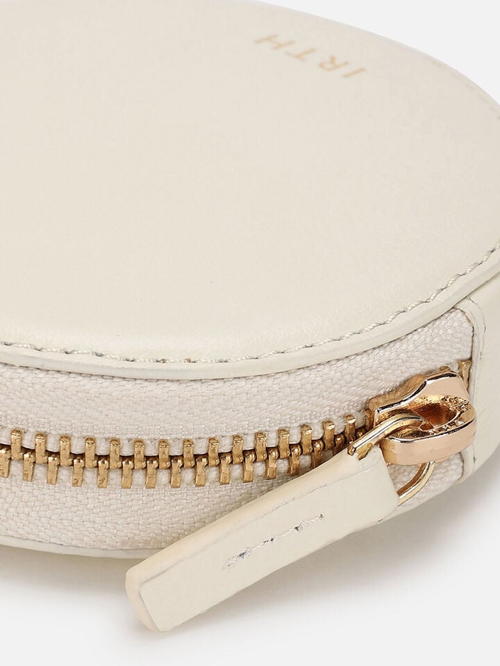 Chime Leather Coin Pouch - White