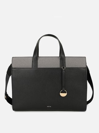 Olivia Tweed Work Bag - Black