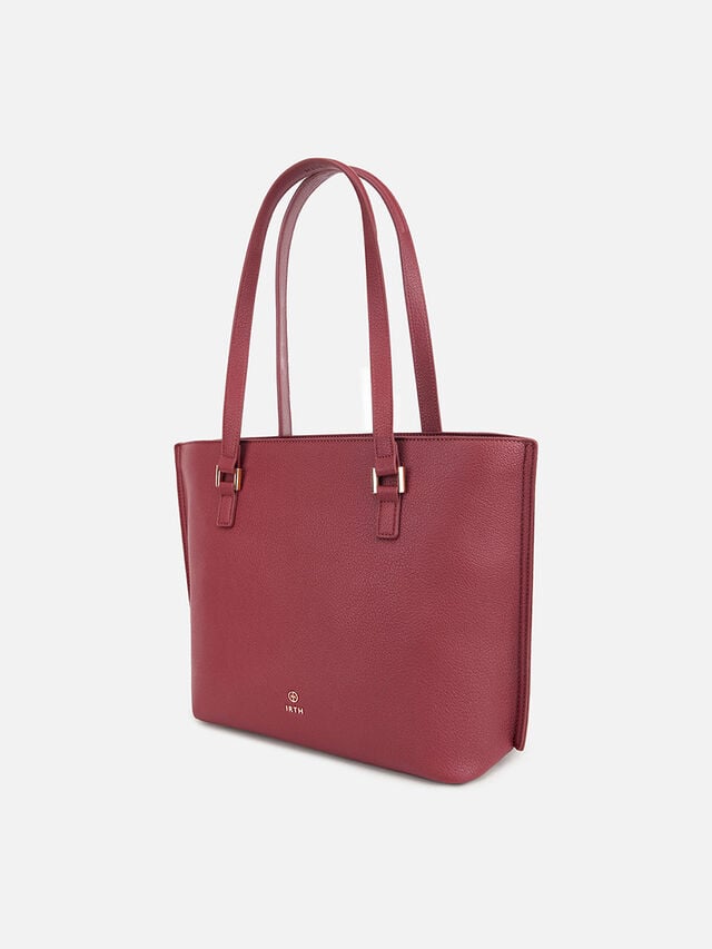 Jackie Tote - Dark Cherry