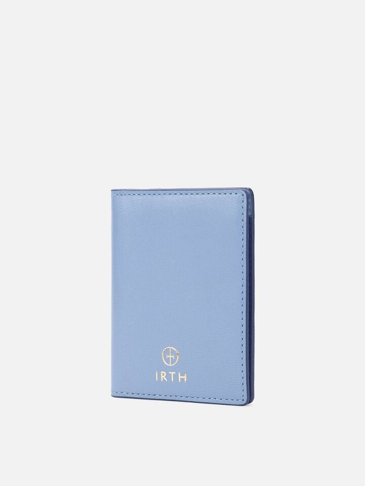 Stash Leather Card Holder - Blue