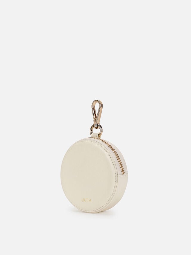 Chime Leather Coin Pouch - White