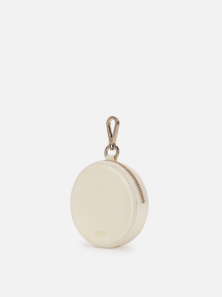 Chime Leather Coin Pouch - White