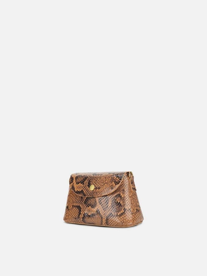 Ness Snakeskin Sling - Tan