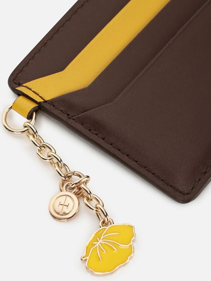 Tuck Leather Card Holder - Hot Chocolate