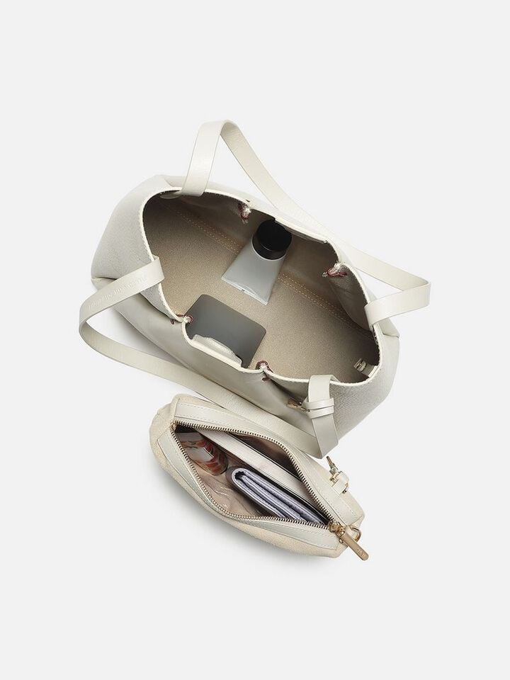 Lorelei Leather Shoulder Bag - Off-White