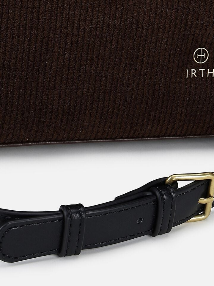 Marina Corduroy Work Bag - Dark Brown