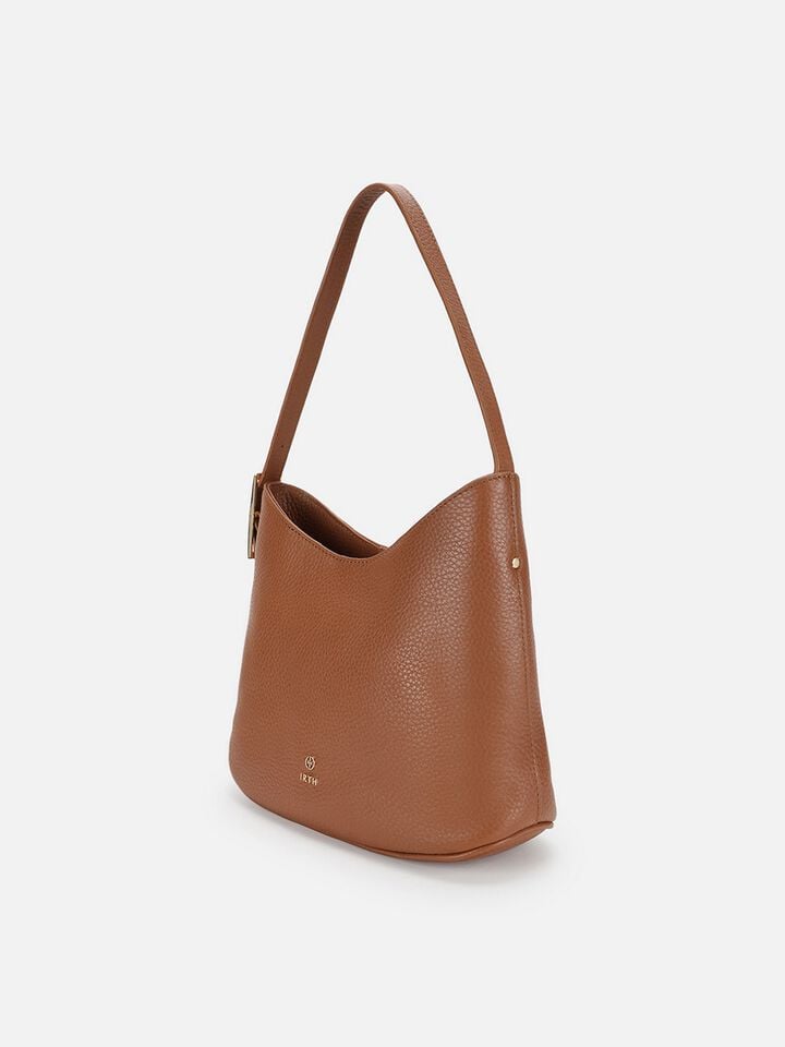 Lisette Leather Shoulder Bag - Tan