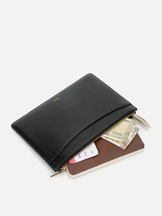 Nook Leather Pouch - Black