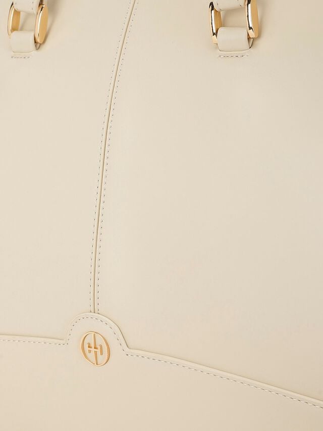 Brenda Large Work Bag - White