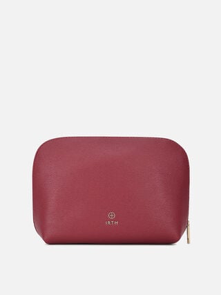 Coral Large Makeup Organiser - Dark Cherry