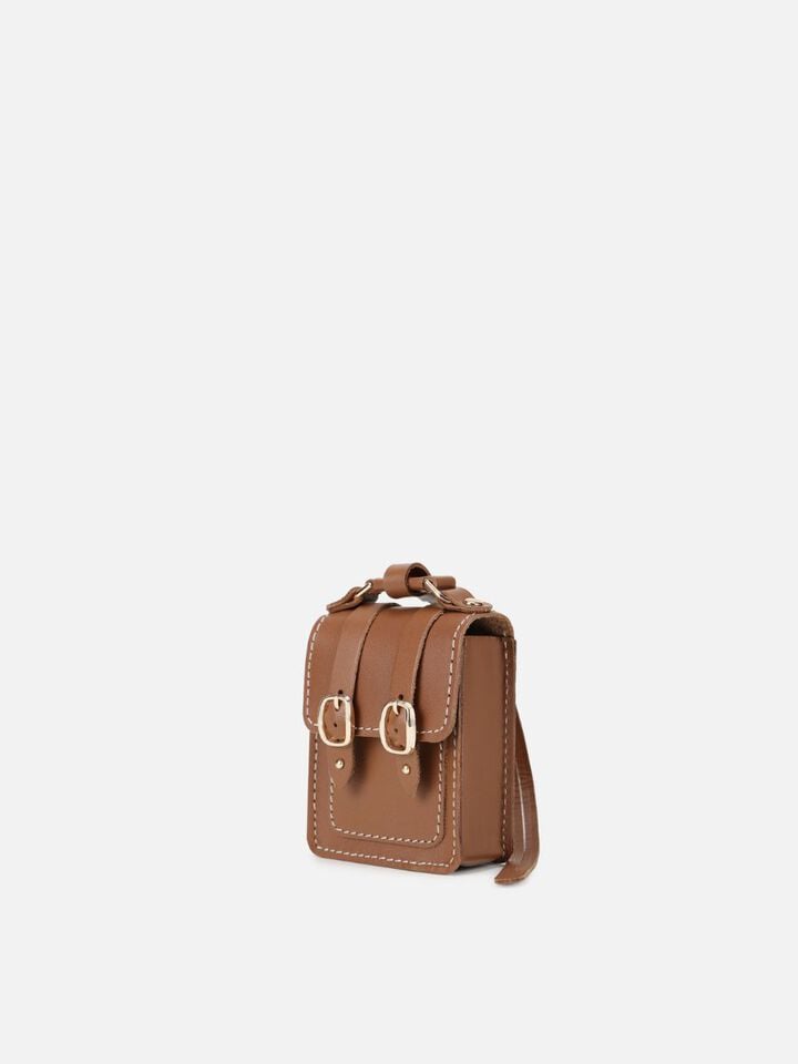 Robin Leather Miniature Bag - Tan