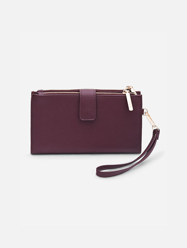 Button Up Beauty BurgundyWallet