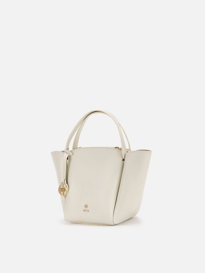 Lola Leather Handheld - Off-White