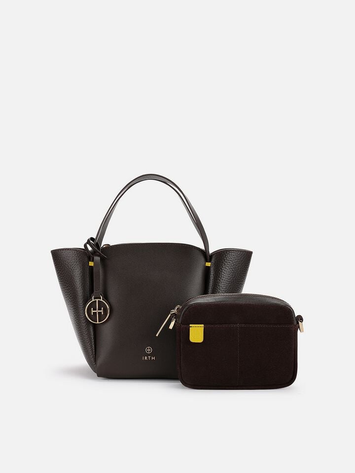 Lola Leather Handheld - Brown