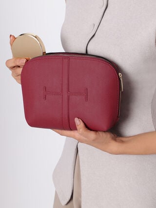 Coral Large Makeup Organiser - Dark Cherry