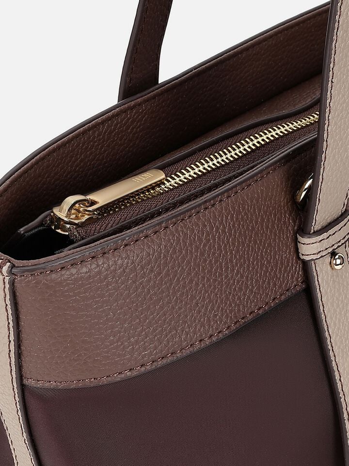 Megan Nylon Work Bag - Brown 