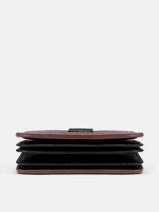 Jolie Card Holder - Dark Cherry