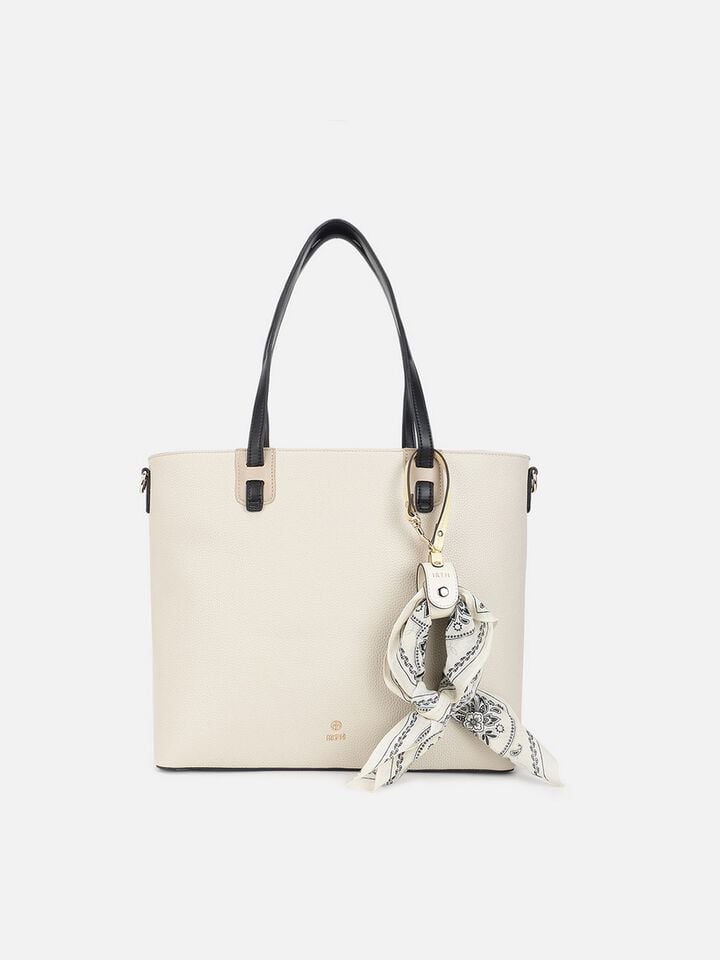 Loop Leather Scarf Holder - Off-White