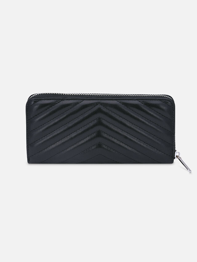 Quilted Black Wallet