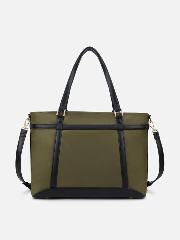 Thea Nylon Work Bag - Olive