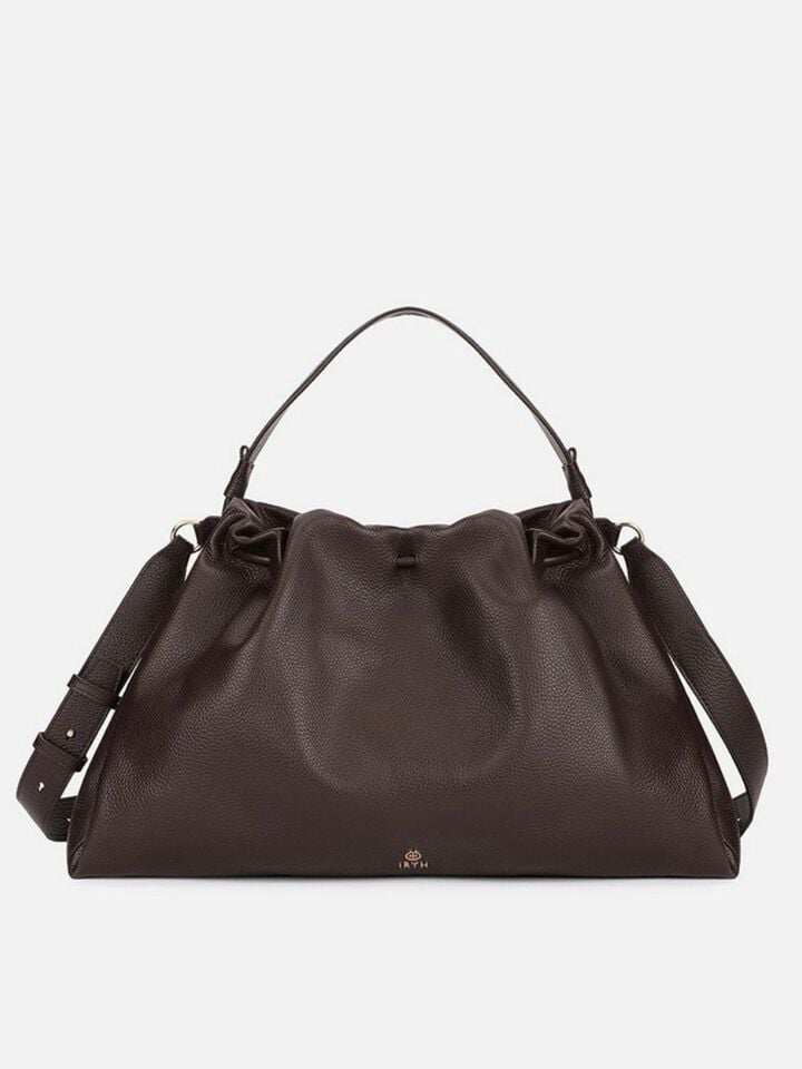 Lois Leather Shoulder Bag - Espresso