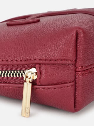 Coral Medium Makeup Organiser - Dark Cherry