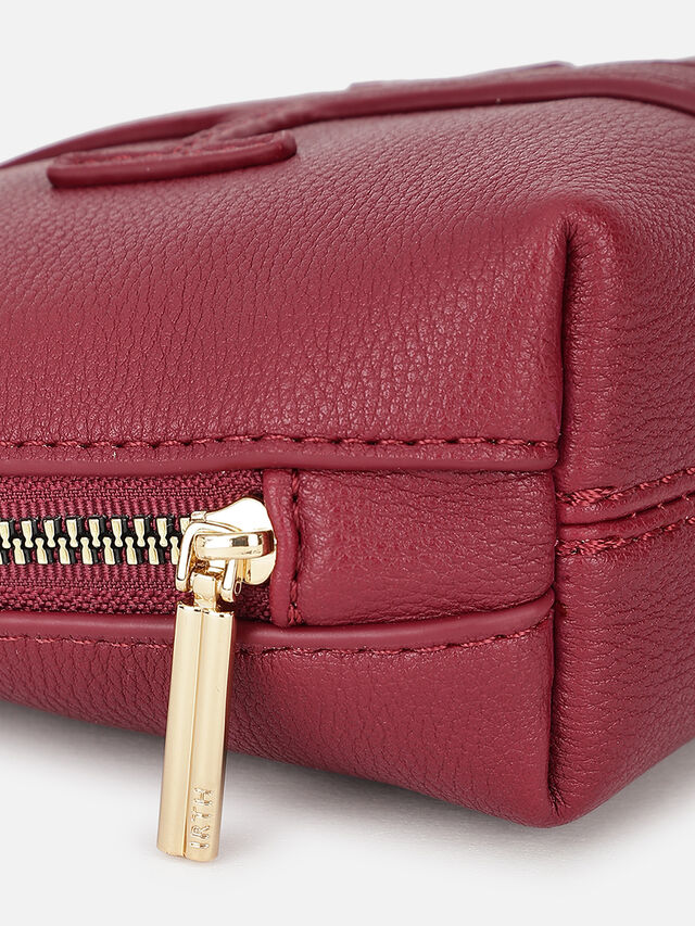 Coral Medium Makeup Organiser - Burgundy