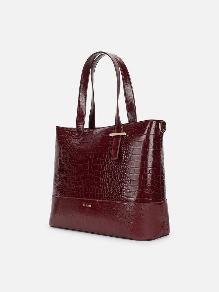 Demi Work Bag - Dark Cherry