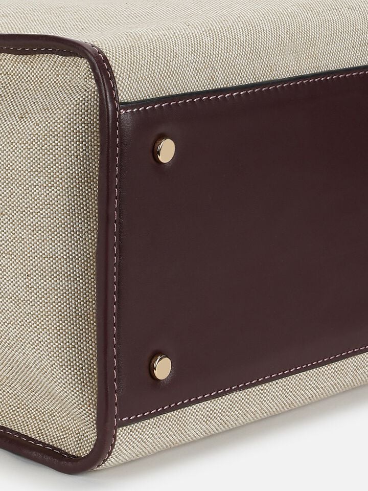 Phoebe Canvas Work Bag - Brown