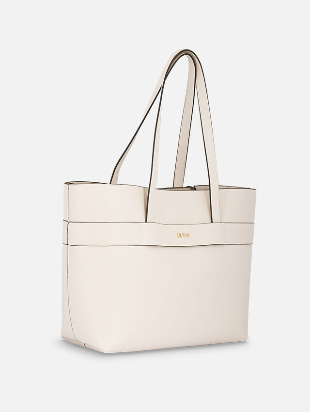 Delight in White Tote