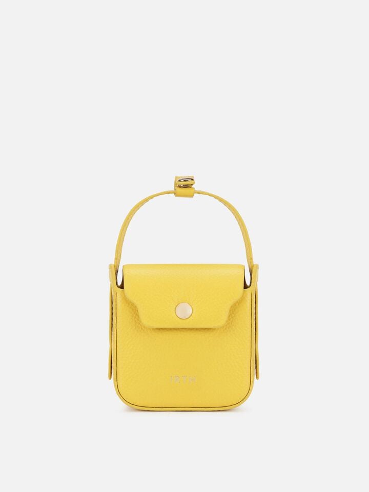 Amy Miniature Leather Shoulder Bag - Yellow