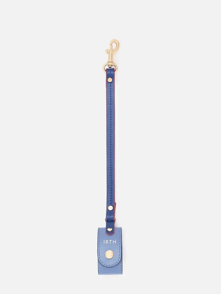 Loop Leather Scarf Holder - Blue