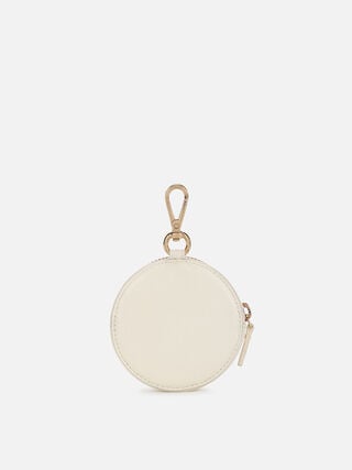 Chime Leather Coin Pouch - White