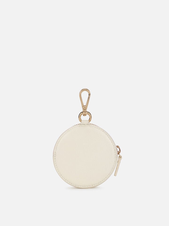 Chime Leather Coin Pouch - White