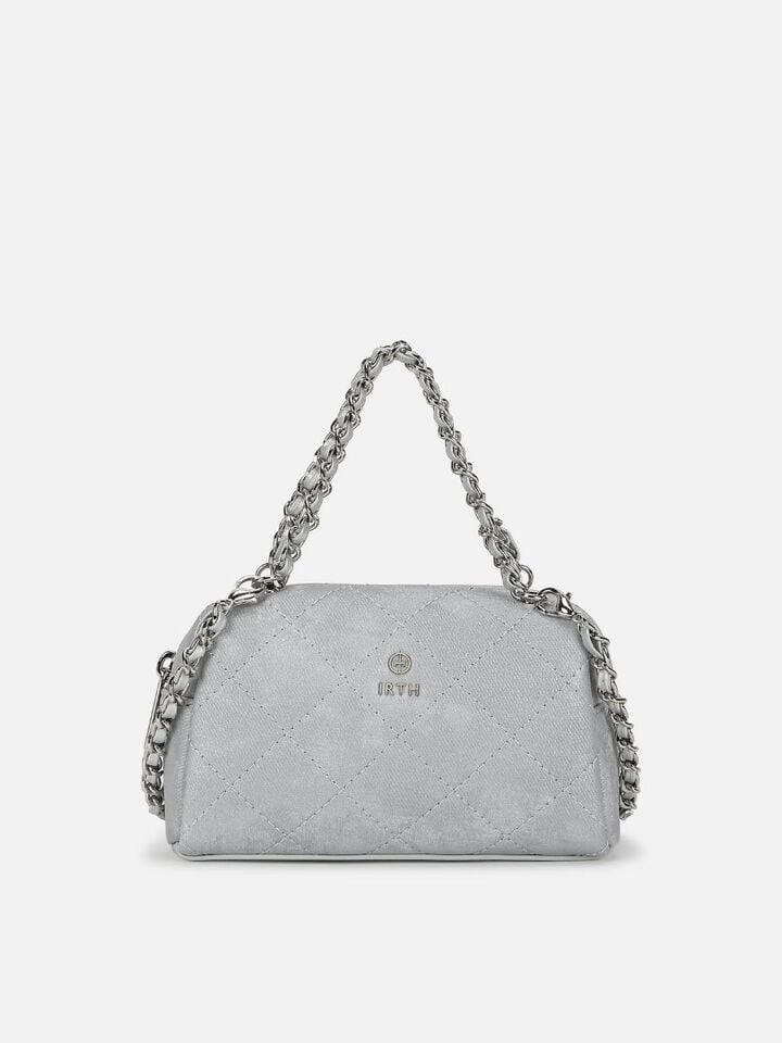 Ziya Medium Sparkles Sling - Silver